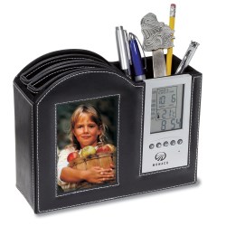 View a larger, more detailed picture of the Frame Clock Desk Organizer