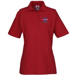 View a larger, more detailed picture of the Hanes ComfortSoft Cotton Pique Shirt - Ladies 
