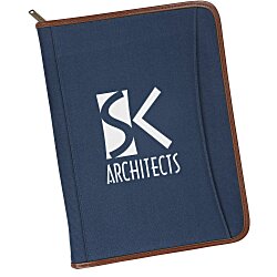 View a larger, more detailed picture of the Zippered Polyester Portfolio - Screen