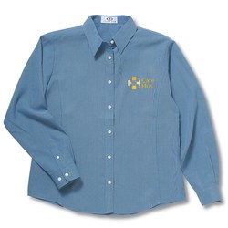 View a larger, more detailed picture of the Vantage Polynosic Houndstooth Shirt - Ladies 