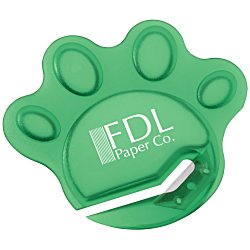 View a larger, more detailed picture of the Paw Shaped Letter Slitter - Translucent