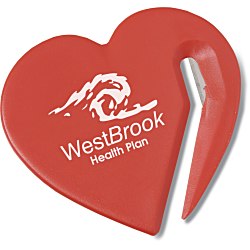 View a larger, more detailed picture of the Heart Shaped Letter Slitter - Opaque