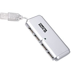 View a larger, more detailed picture of the Mini 4-Port USB Hub - Opaque
