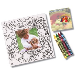 View a larger, more detailed picture of the Picture Me Coloring Magnet Frame - Food
