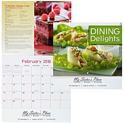 View a larger, more detailed picture of the Dining Delights Calendar - Stapled