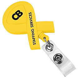 View a larger, more detailed picture of the Ribbon Retractable Badge Holder - Opaque