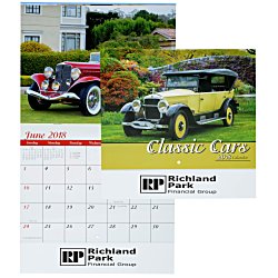 View a larger, more detailed picture of the Classic Cars Calendar - Stapled