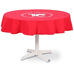 View a larger, more detailed picture of the Poly Cotton Table Throw - Round
