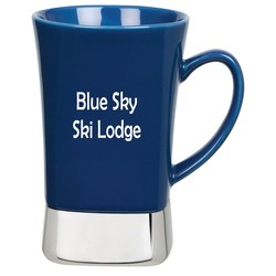 View a larger, more detailed picture of the Steel Bottom Ceramic Mug - 12 oz 