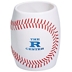 View a larger, more detailed picture of the Sport Can Holder - Baseball
