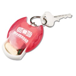 View a larger, more detailed picture of the Pill Dispenser Key Tag - Translucent