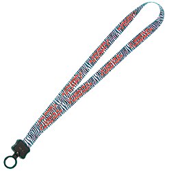 View a larger, more detailed picture of the Dye-Sublimated Lanyard - 3 4 - Animal Print