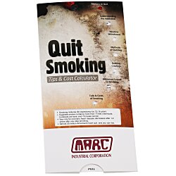 View a larger, more detailed picture of the Quit Smoking Tips & Cost Calculator Pocket Slider