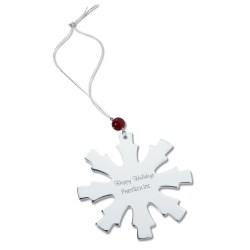 View a larger, more detailed picture of the Silver Ornament - Snowflake