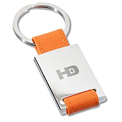 View a larger, more detailed picture of the Colorplay Leather Key Ring