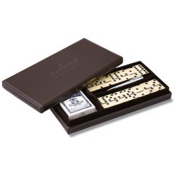 View a larger, more detailed picture of the FireSide Card Set w Dominos