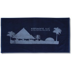 View a larger, more detailed picture of the Tone on Tone Stock Art Towel - Cabana Bay Huts