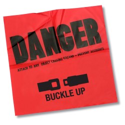 View a larger, more detailed picture of the Danger Flag - 12 x 12 