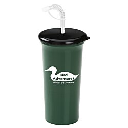 View a larger, more detailed picture of the Sport Sipper w Straw Lid - 32 oz - Recycled