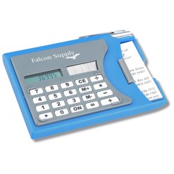 View a larger, more detailed picture of the Calculator w Business Card Holder and Pen