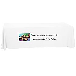 View a larger, more detailed picture of the Closed-Back Table Throw - 8 - Front Panel - Full Color
