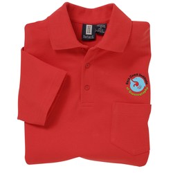 View a larger, more detailed picture of the 60 40 Blend Pocket Pique Sport Shirt - Men s
