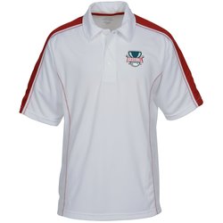 View a larger, more detailed picture of the Performance Pique Color Block Polo - Men s