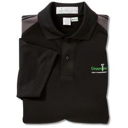 View a larger, more detailed picture of the Recycled Polyester Performance Color Block Polo - Men s