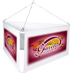 View a larger, more detailed picture of the 3-Sided Hanging Banner Display - 6 
