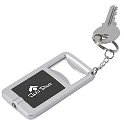 View a larger, more detailed picture of the Key-Light Bottle Opener - Square