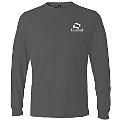 View a larger, more detailed picture of the Anvil 4 5 oz Ringspun Long Sleeve Fashion-Fit T-Shirt-Colors