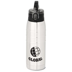 View a larger, more detailed picture of the Stainless Steel Sport Bottle - 24 oz 
