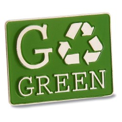 View a larger, more detailed picture of the Go Green Lapel Pin