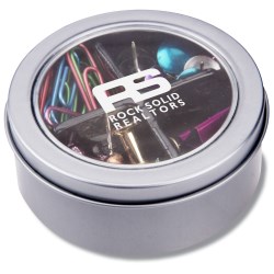 View a larger, more detailed picture of the Magnetic Pin & Clip Tin - 2-1 2 