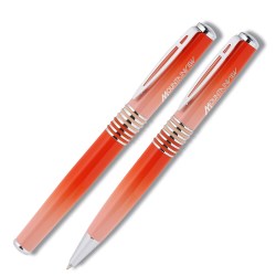 View a larger, more detailed picture of the Cosmo Rollerball Metal Pen Set