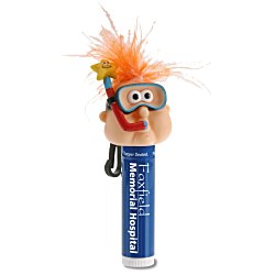 View a larger, more detailed picture of the Goofy Clipz Holder w Lip Balm - Snorkel Guy