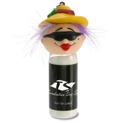 View a larger, more detailed picture of the Goofy Head Sun Lotion - Beach Lady