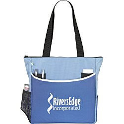 View a larger, more detailed picture of the Two-Tone Tote Bag - Recycled