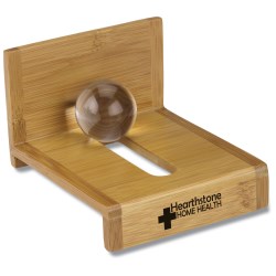 View a larger, more detailed picture of the Bamboo Globe Business Card Holder