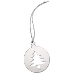 View a larger, more detailed picture of the Silver Cut-Out Ornament