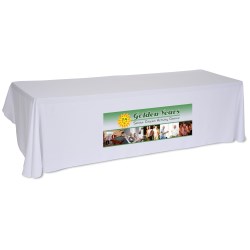 View a larger, more detailed picture of the Open-Back Table Throw - 8 - Front Panel - Full Color