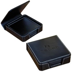 View a larger, more detailed picture of the Leather Coaster Set - Debossed