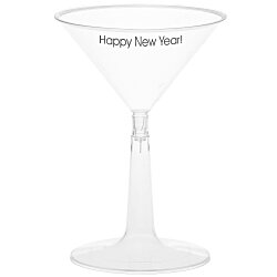 View a larger, more detailed picture of the Two-Piece Plastic Martini Glass - 6 oz 