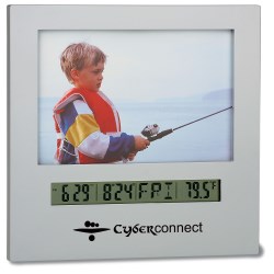 View a larger, more detailed picture of the Picture Frame w Clock - Large - 24 hr