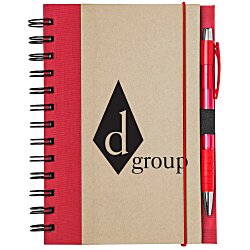 View a larger, more detailed picture of the Recycled Color Spine Spiral Notebook - 24 hr