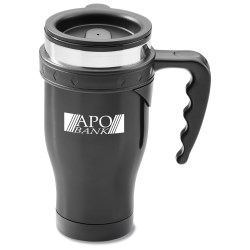 View a larger, more detailed picture of the Stainless Steel Diamond Travel Mug - 16 oz 