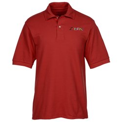 View a larger, more detailed picture of the Jerzees 100 Ringspun Cotton Pique Sport Shirt - Men s