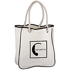 View a larger, more detailed picture of the Cotton Canvas Rope Tote