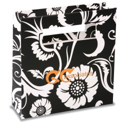 View a larger, more detailed picture of the Rectangle Handle Gift Bag - 8 x 8 - Paisley
