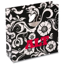 View a larger, more detailed picture of the Round Handle Gift Bag - Paisley